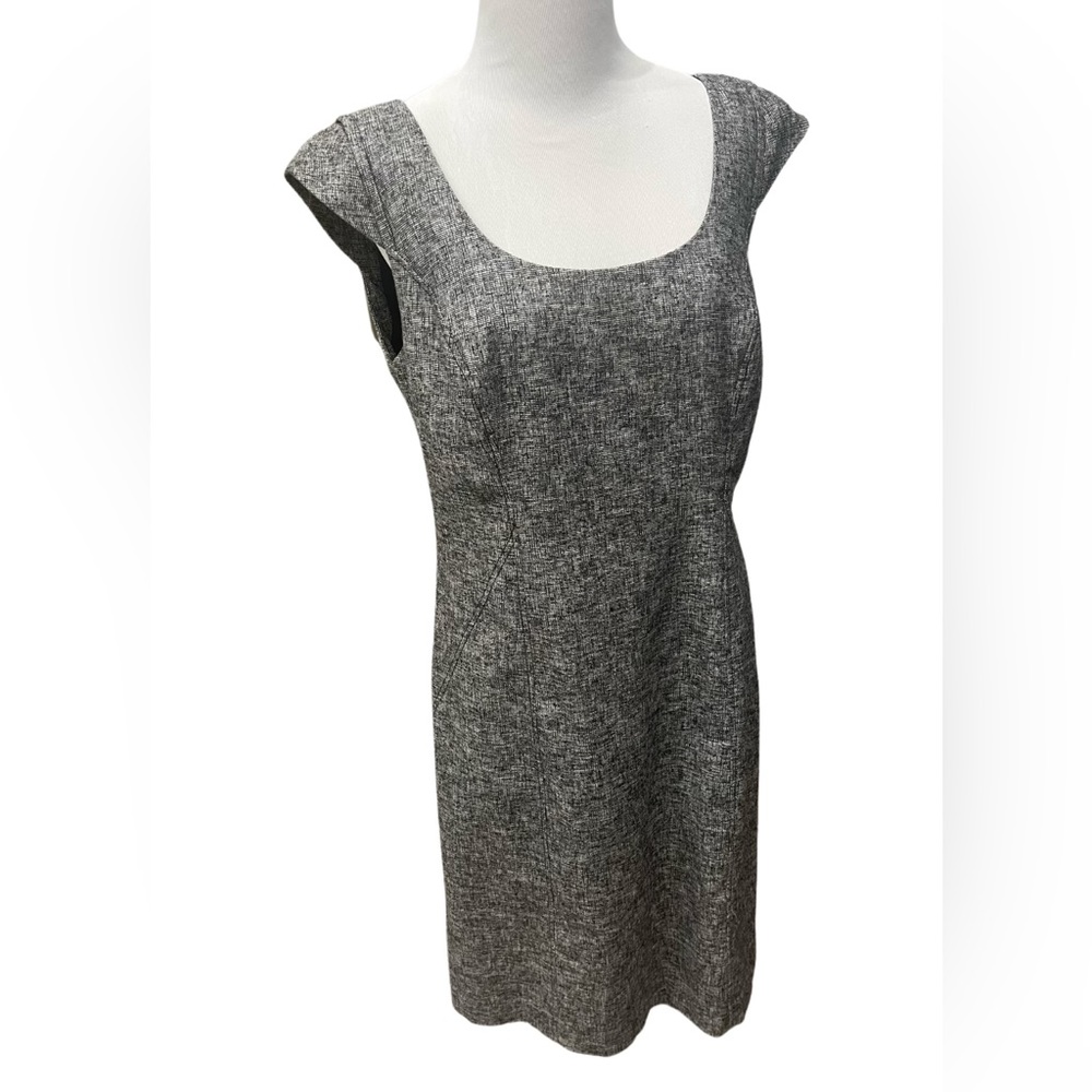 Ann Taylor Gray Cap Sleeve dress